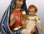 Our Lady and Child statue 67"
