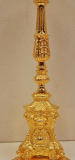H-372G  Candlesticks 14.25" Gold finish