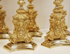 H-372 Candlesticks set of 6 in Brass finish