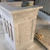 New Ornate Gothic Marble Pulpit. X2558