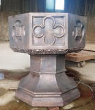 Custom Made Bronze Baptismal