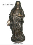 88" tall Christ In Bronze