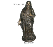 88" tall Christ In Bronze