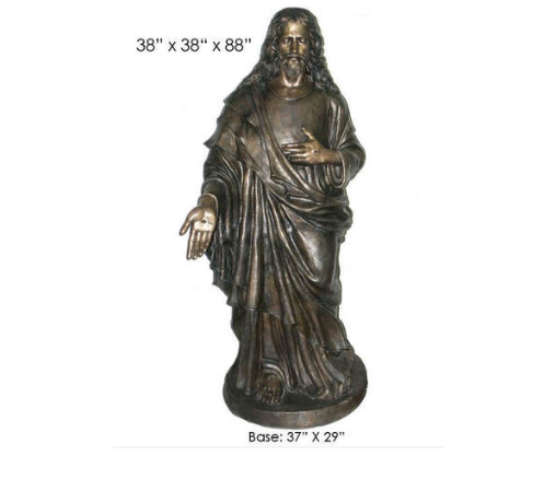 88" tall Christ In Bronze