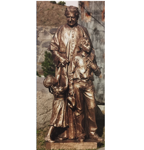 St John Bosco 60"  in Bronze