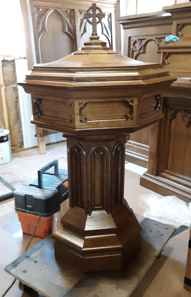 Ornate Baptismal x585