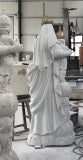 Custom Marble Mary with Bronze Crown