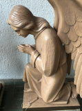 Custom Wood Carved Kneeling Adoring Angels X