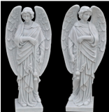 Stunning 48" Marble Angel Pair