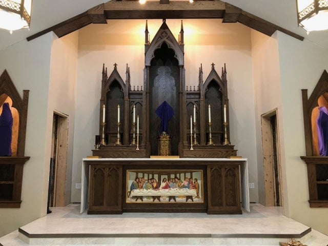 New Gothic Oak altar X244