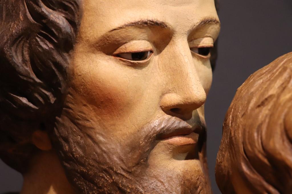 Custom Mary and St Joseph Statue, Hand Carved Wood