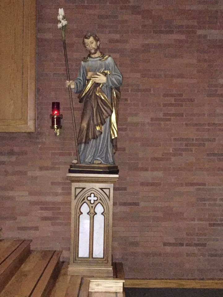 Custom Made Oak and Marble Pedastals