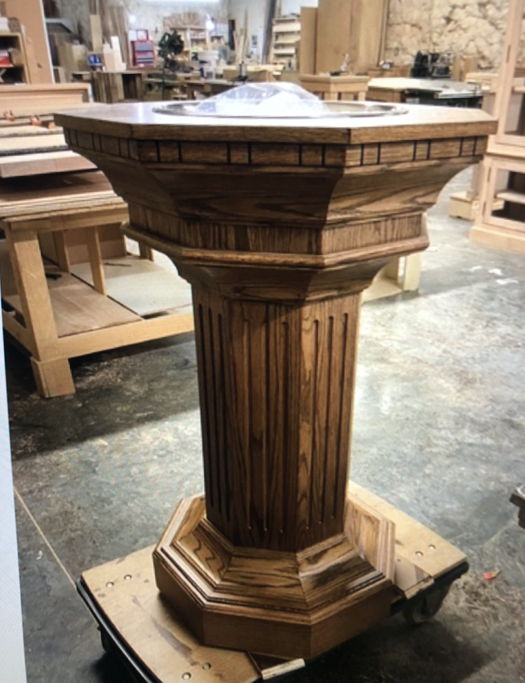 Baptismal New OAK CUSTOM