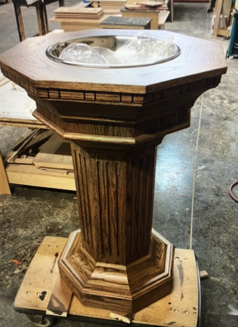 Baptismal New OAK CUSTOM