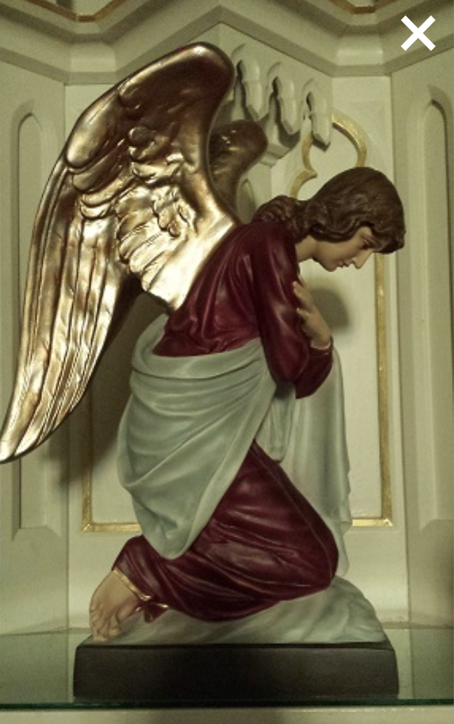 28" LEFT AND RIGHT ANGEL SET . RED and Gold