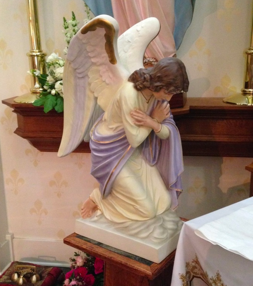 28" LEFT And RIGHT angel Set Light Blue with colored wings Fynders Keepers