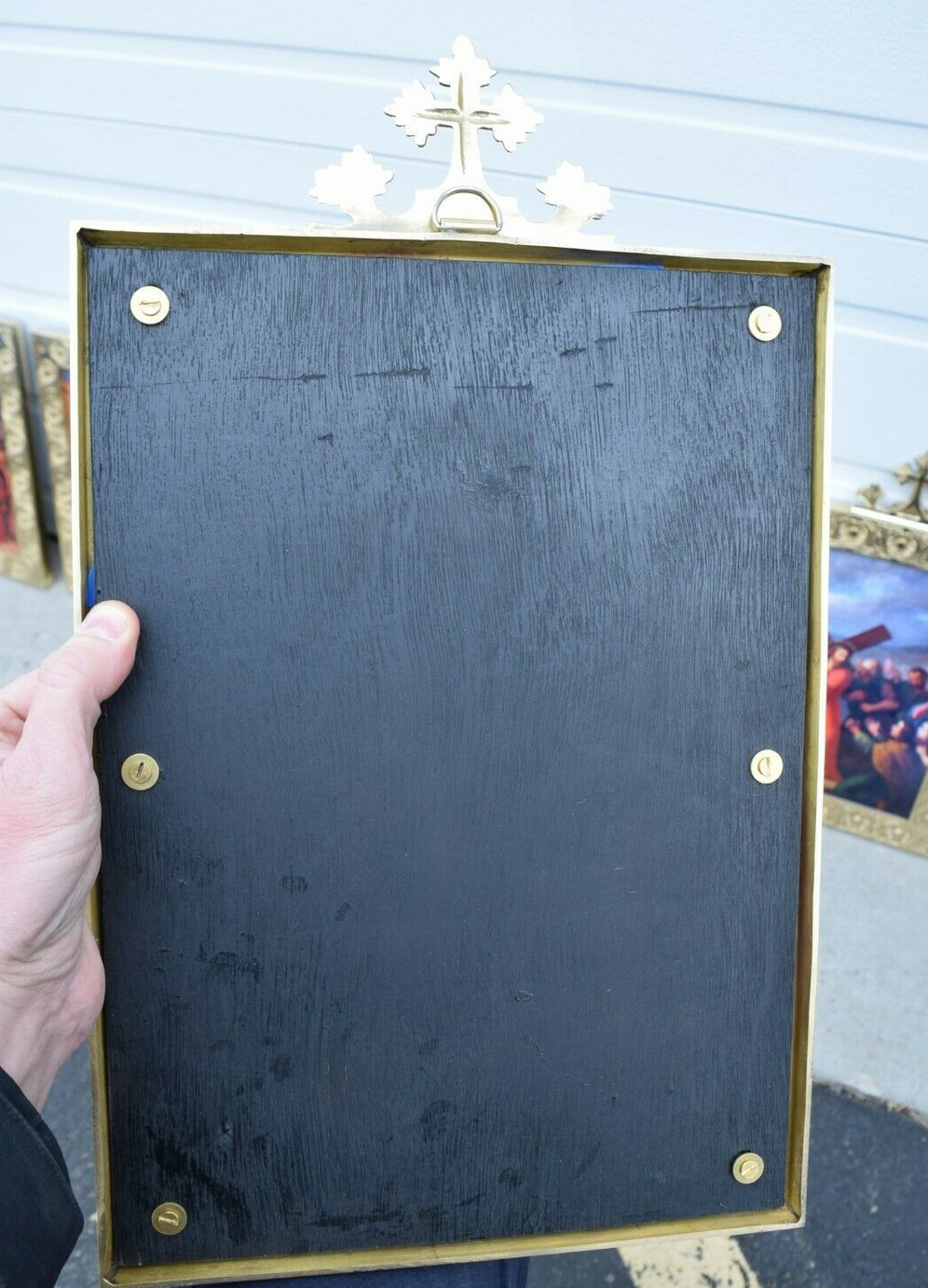 H-110 Stations of the Cross  Brass Frames