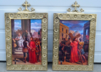 H-110 Stations of the Cross  Brass Frames