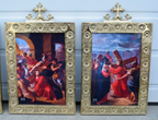 H-110 Stations of the Cross  Brass Frames