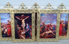 H-110 Stations of the Cross  Brass Frames