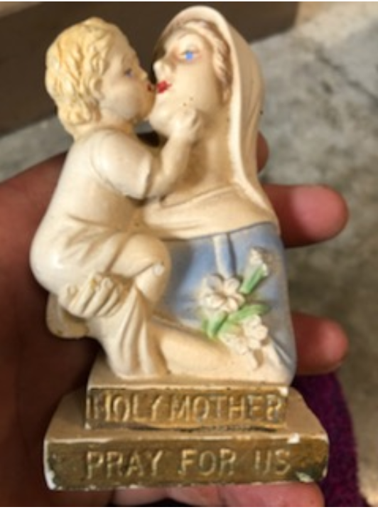 Plaster Bust of Our Lady and Child