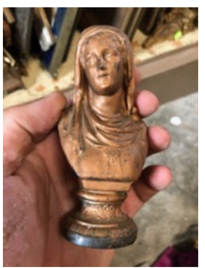 Metal Bust of Mary