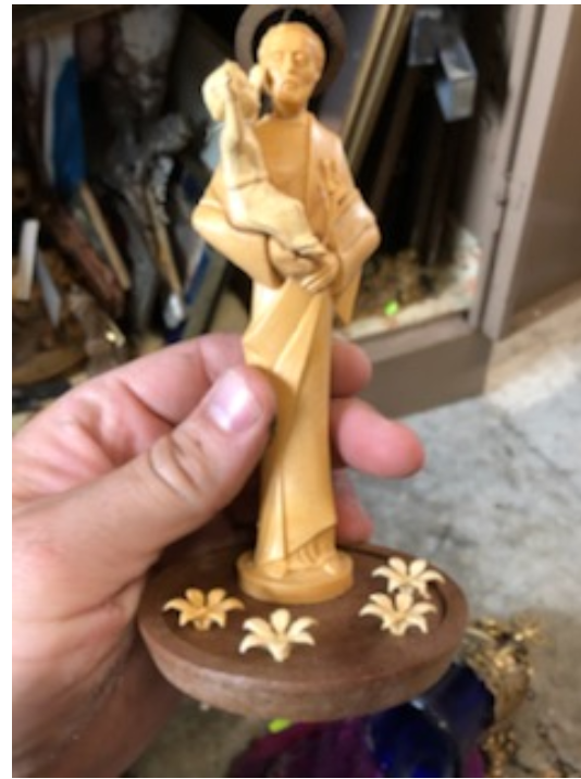 St Anthony Statue Antique