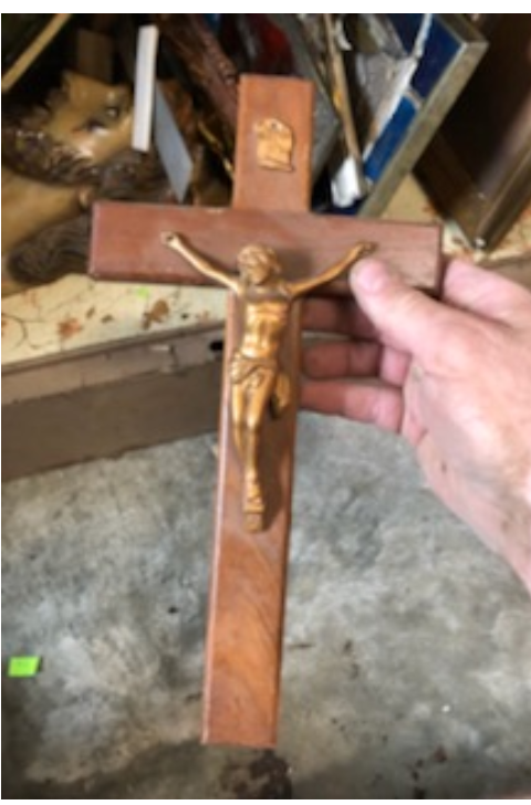 Wood Wall Cross Antique