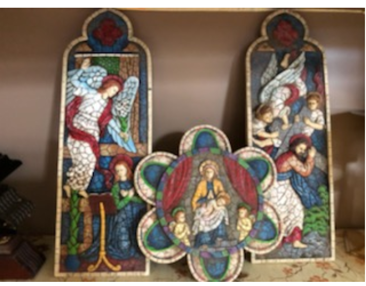 Religious Resin Images Stained Glass Look Like