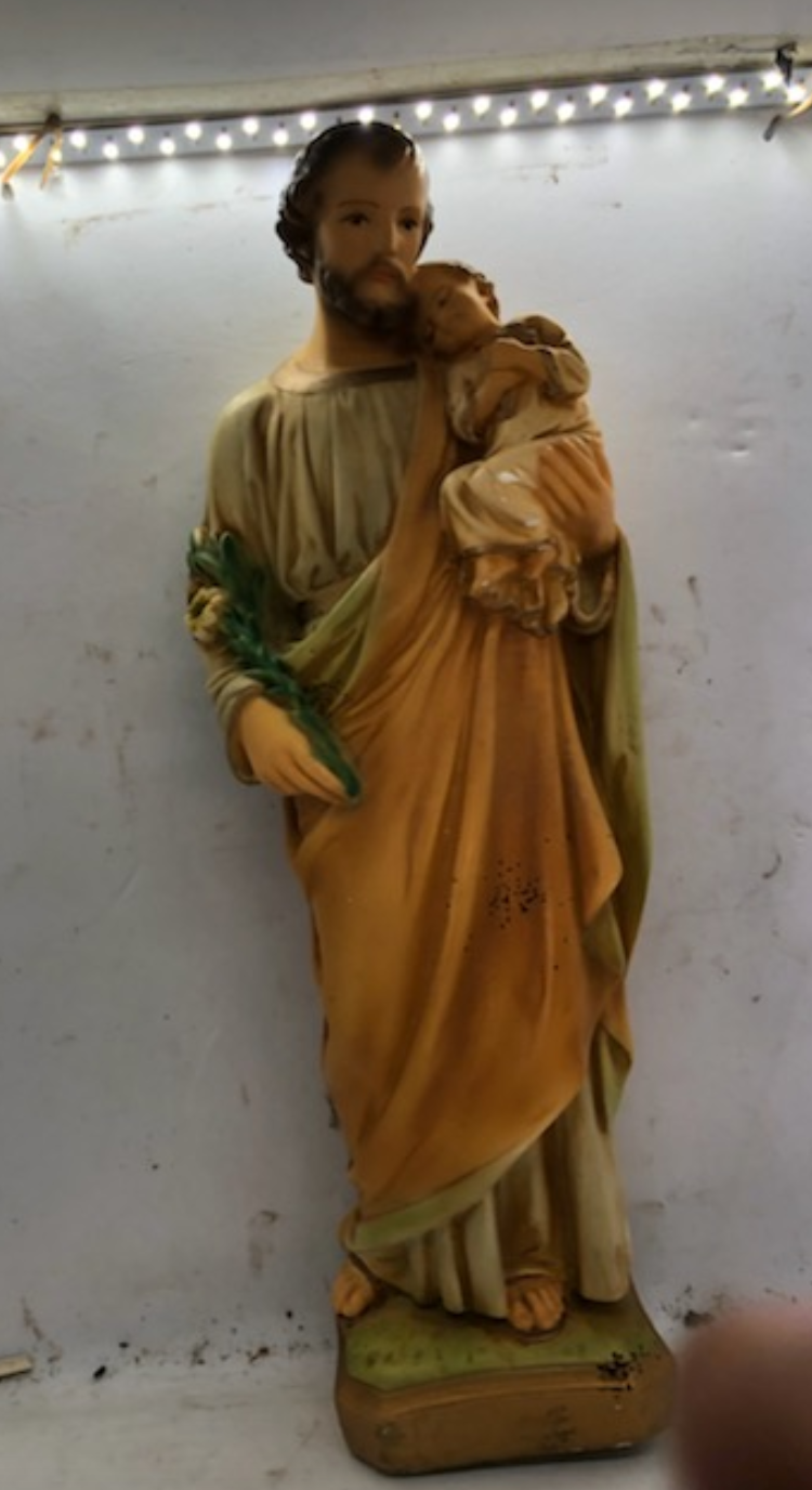 Antique Larger St Joseph Statue. Very Nice.