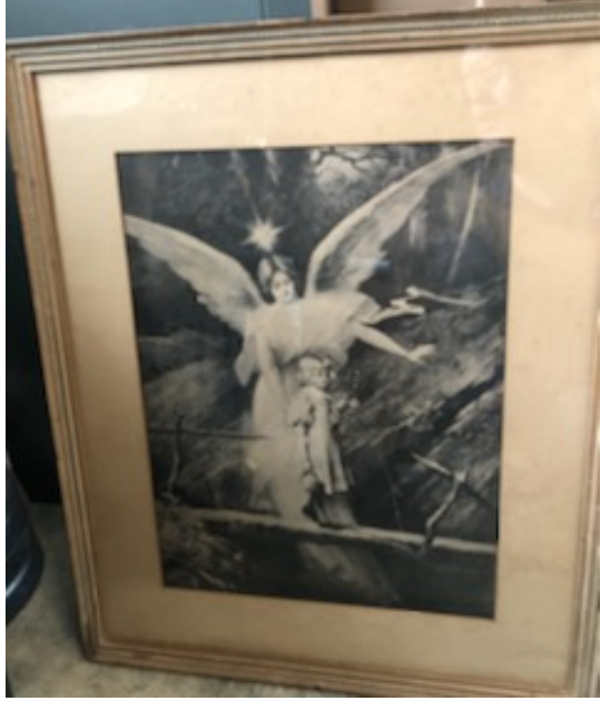 Black and White Larger Gaurdian Angel Stunning