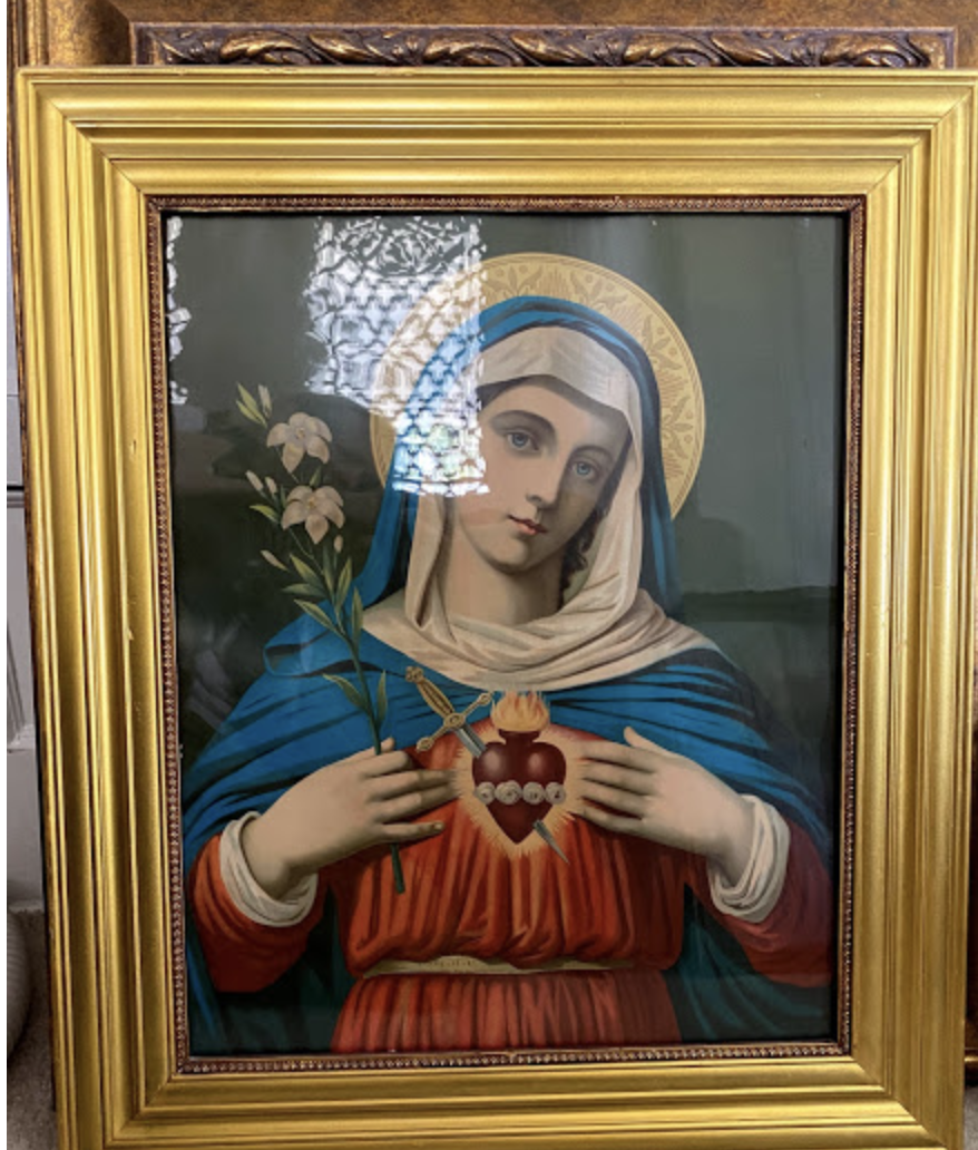 Antique Image of Immaculate Heaert