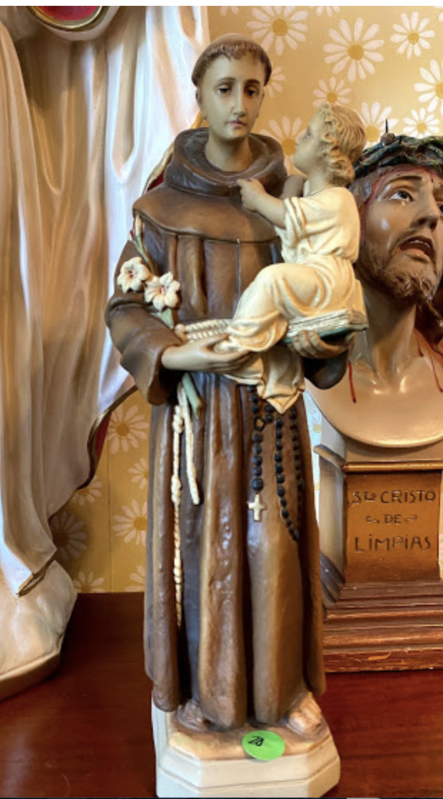 St Anthony Plaster Antique