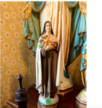 St Therse Statue Very nice with ornate base