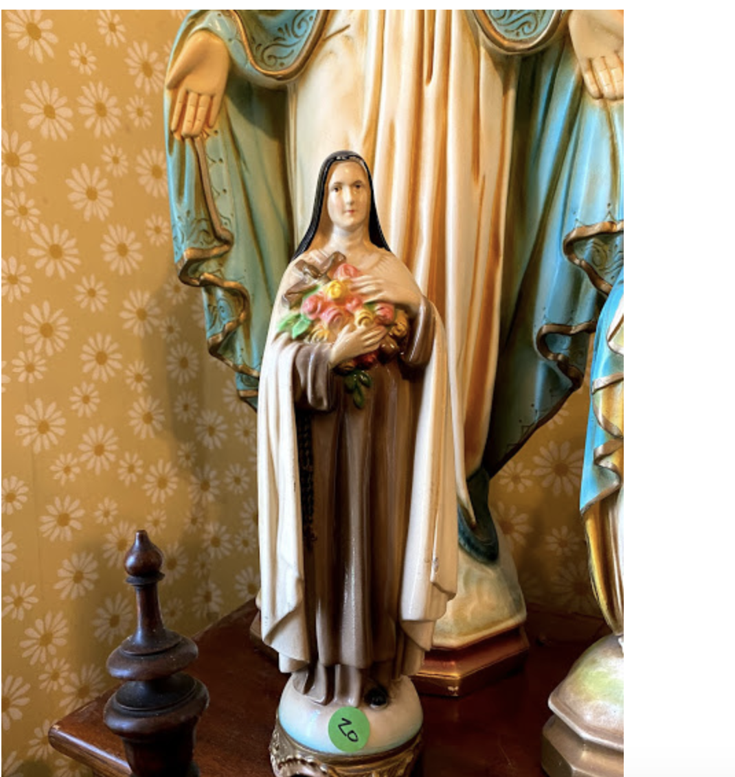 St Therse Statue Very nice with ornate base
