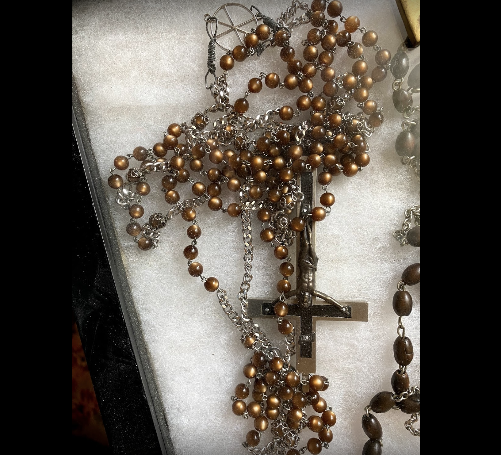 Habit Rosary with Ebony Crucifix x3