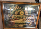 Antique Repose of Christ and Mother Mary Set Framed Set