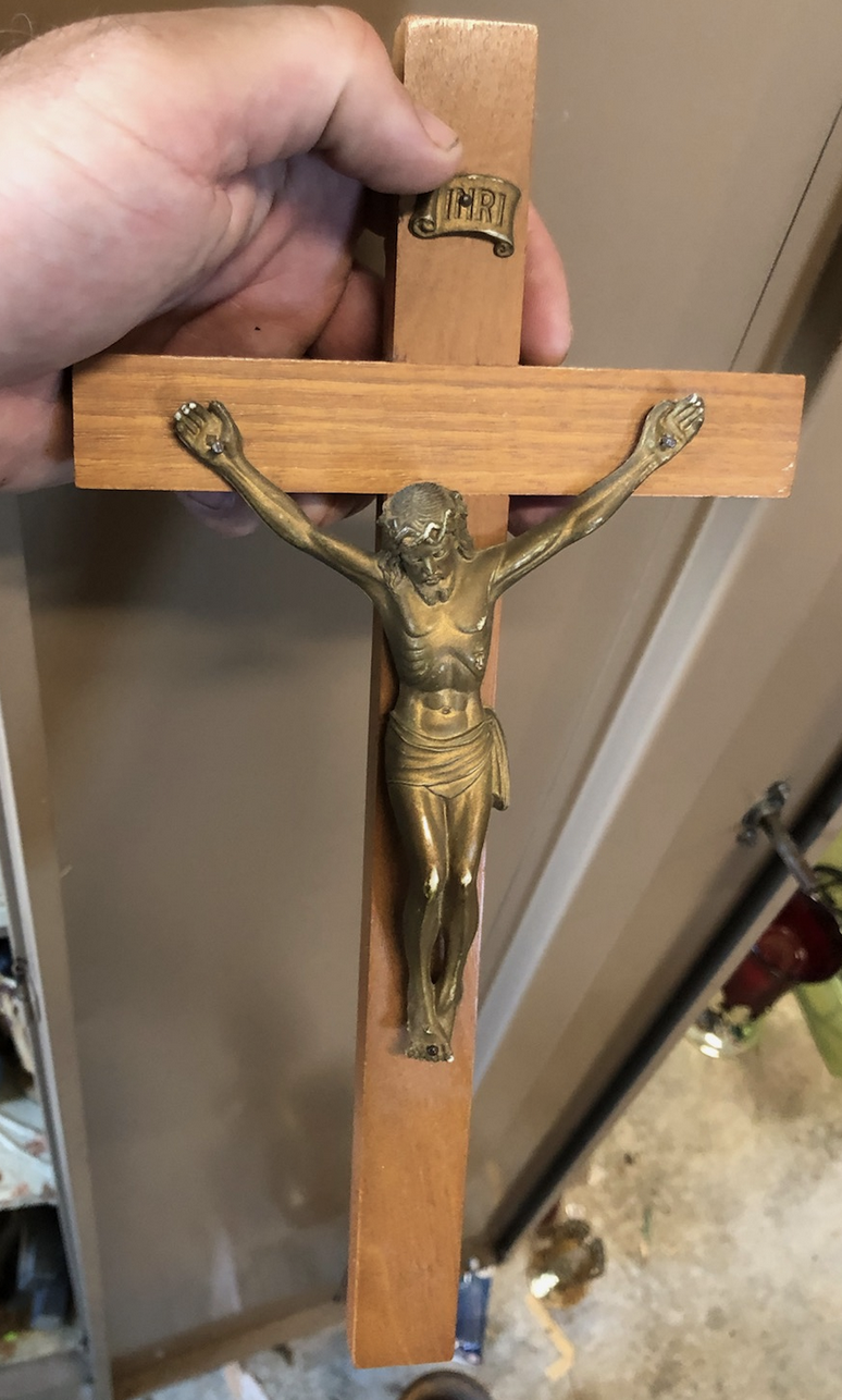 Antique Metal Wall Cross