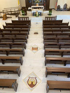 Solid Marble Medallions with Bronze and Metal Inserts