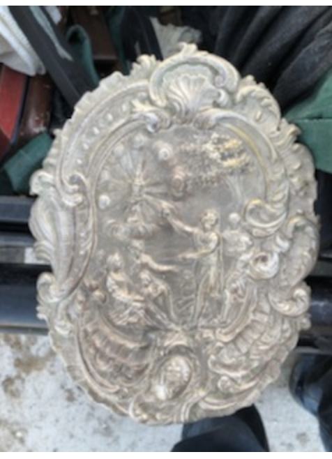 Bronze Religious Relief X2