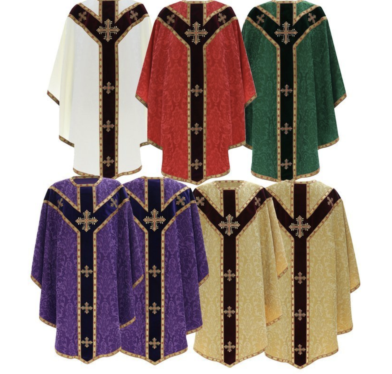Gothic Chasuble Set of 5