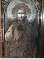 A44 Hand Engraved Sacred Heart