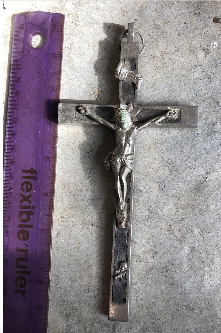 7" Ebony Crucifixes