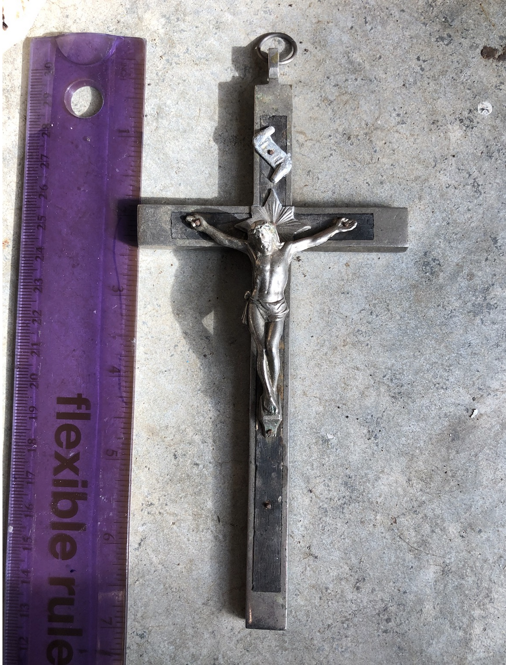 7" Ebony Crucifixes