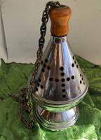 Censer and Boat. Chrome finish Vintage
