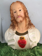 Nice Wall Reliefs of Sacred Heart and Immaculate Heart