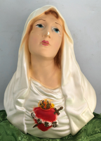 Nice Wall Reliefs of Sacred Heart and Immaculate Heart