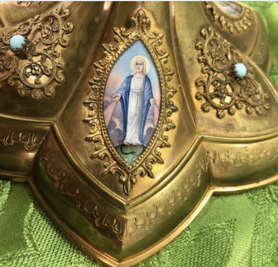 Antique French Sterling Chalice X1258 Enamels