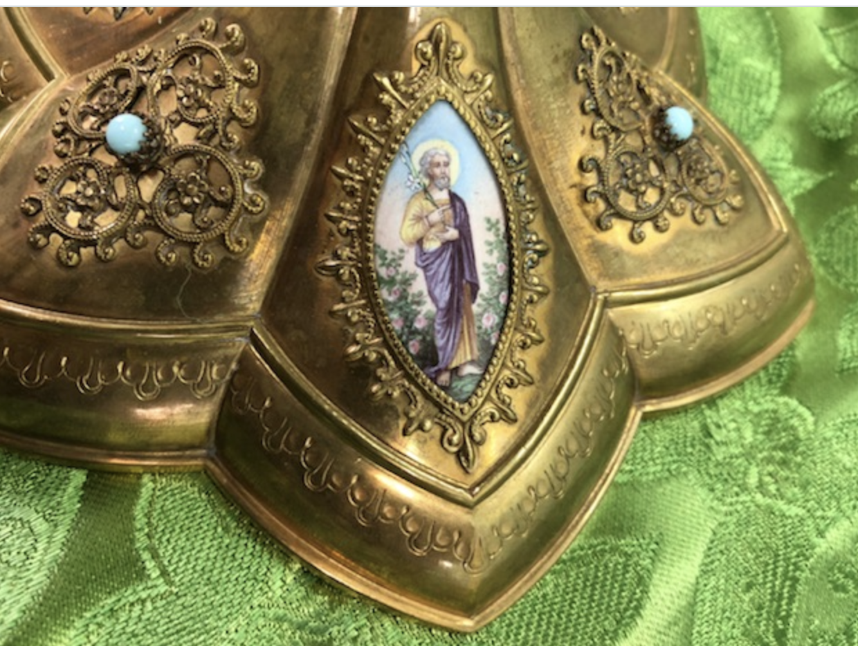 Antique French Sterling Chalice X1258 Enamels