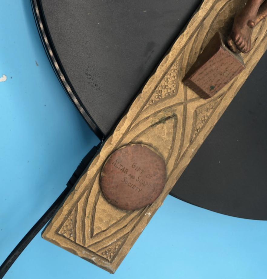 Bronze and Copper Heavy Crucifix 23x13